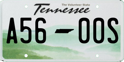 TN license plate A5600S