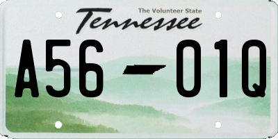 TN license plate A5601Q