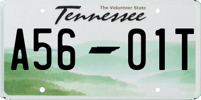 TN license plate A5601T