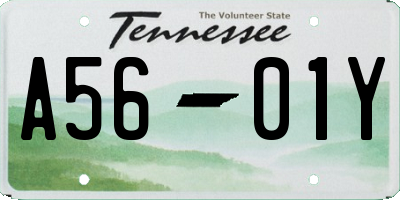 TN license plate A5601Y