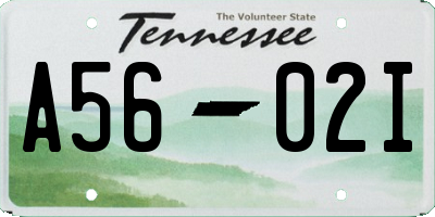 TN license plate A5602I