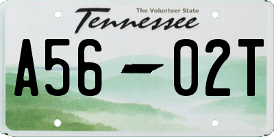 TN license plate A5602T