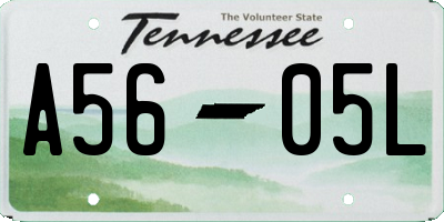 TN license plate A5605L