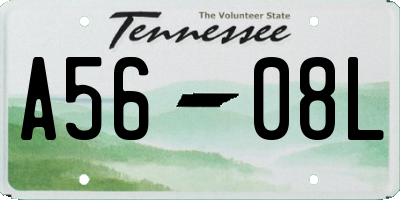 TN license plate A5608L