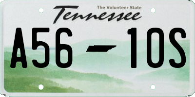 TN license plate A5610S