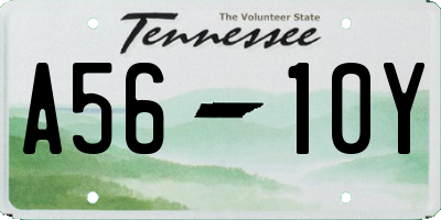 TN license plate A5610Y