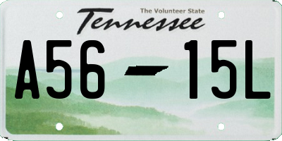 TN license plate A5615L