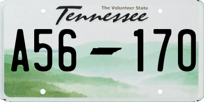 TN license plate A5617O