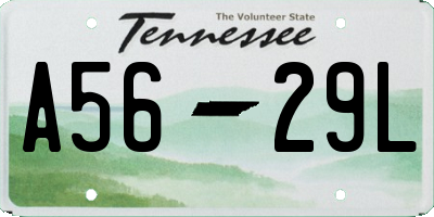 TN license plate A5629L