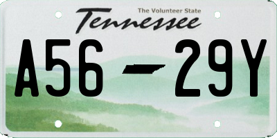 TN license plate A5629Y