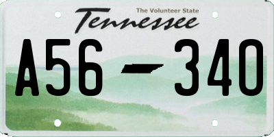 TN license plate A5634O