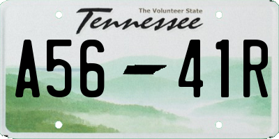 TN license plate A5641R