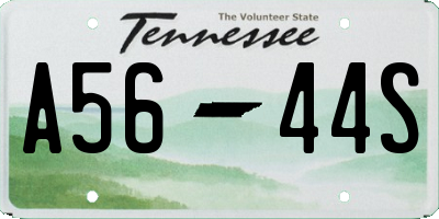 TN license plate A5644S