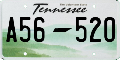 TN license plate A5652O