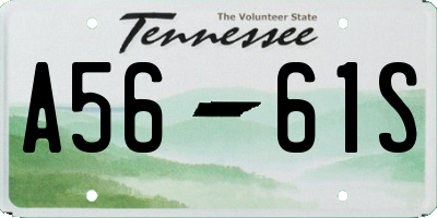 TN license plate A5661S