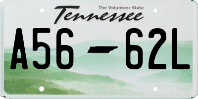 TN license plate A5662L