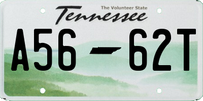 TN license plate A5662T