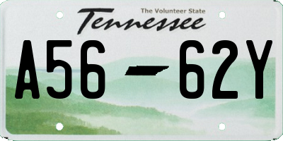 TN license plate A5662Y