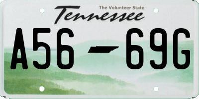 TN license plate A5669G