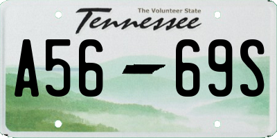 TN license plate A5669S