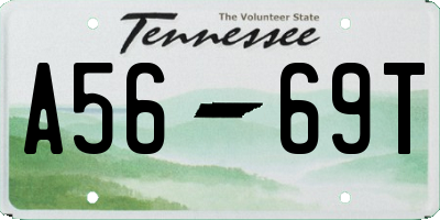 TN license plate A5669T