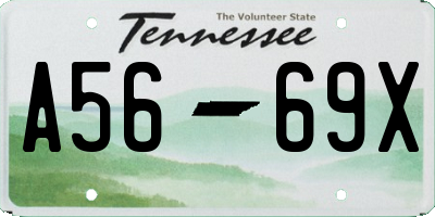 TN license plate A5669X