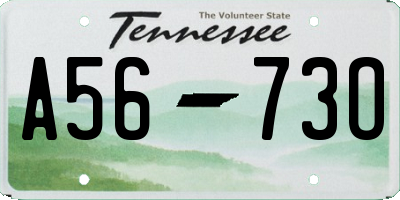 TN license plate A5673O
