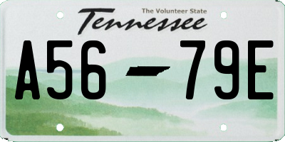 TN license plate A5679E
