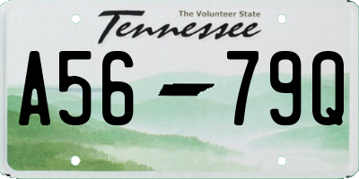 TN license plate A5679Q