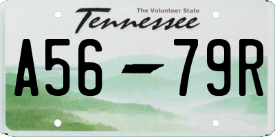 TN license plate A5679R