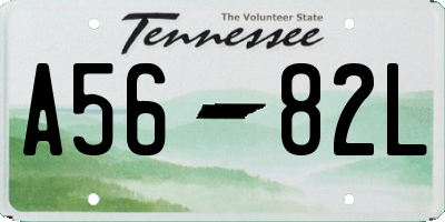 TN license plate A5682L