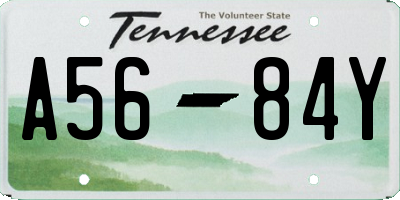 TN license plate A5684Y
