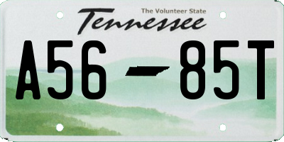 TN license plate A5685T