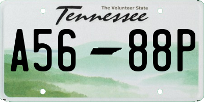 TN license plate A5688P