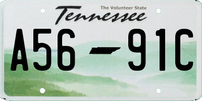 TN license plate A5691C