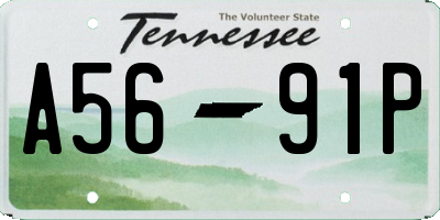 TN license plate A5691P