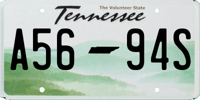 TN license plate A5694S