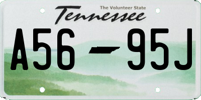 TN license plate A5695J