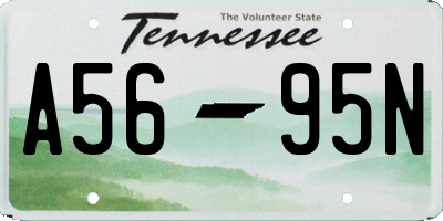 TN license plate A5695N