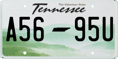 TN license plate A5695U