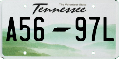 TN license plate A5697L