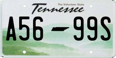 TN license plate A5699S