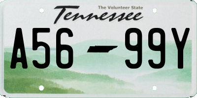 TN license plate A5699Y