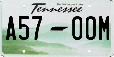 TN license plate A5700M