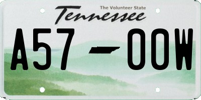 TN license plate A5700W
