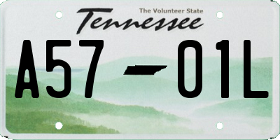 TN license plate A5701L