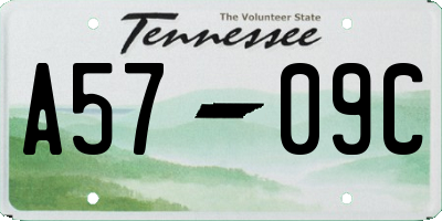TN license plate A5709C