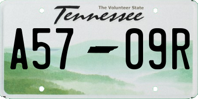 TN license plate A5709R
