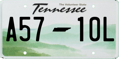 TN license plate A5710L