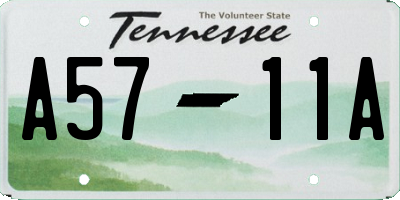 TN license plate A5711A